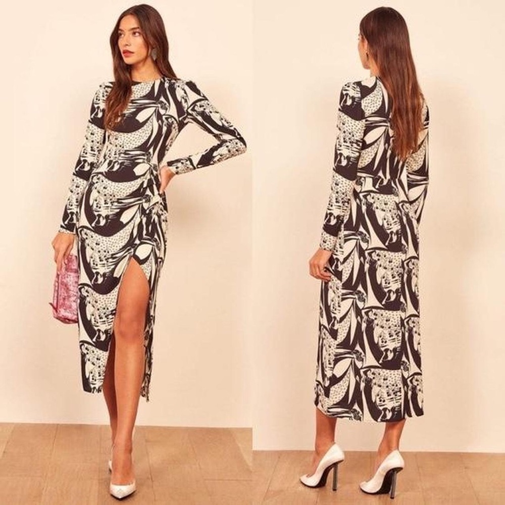 Crepe de chin reformation dress
